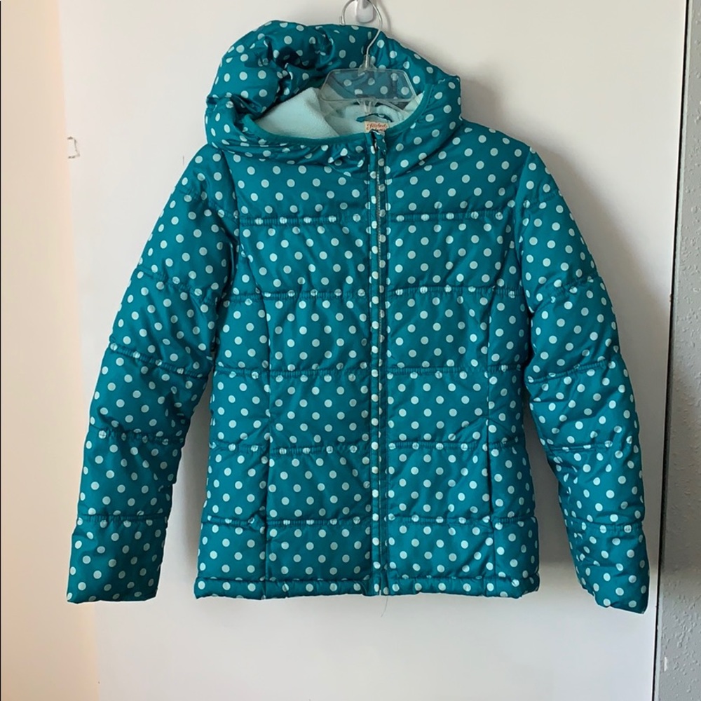 Girls Polka Dot Winter Coat